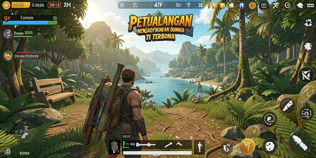 Screenshot 47F menampilkan aksi seru dalam eksplorasi petualangan.