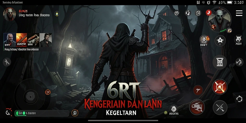 Screenshot menampilkan momen mencekam dalam gameplay Horror 6RT.