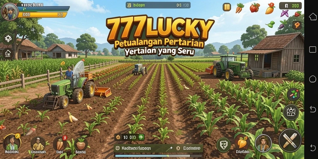 Gameplay seru dan interaktif dalam pertanian virtual.