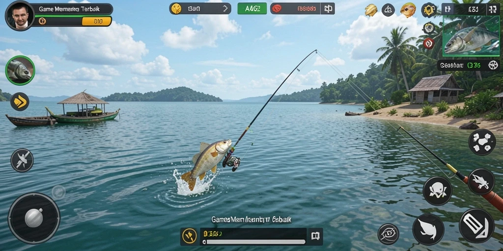 Tangkapan ikan yang menakjubkan dalam gameplay AA62.