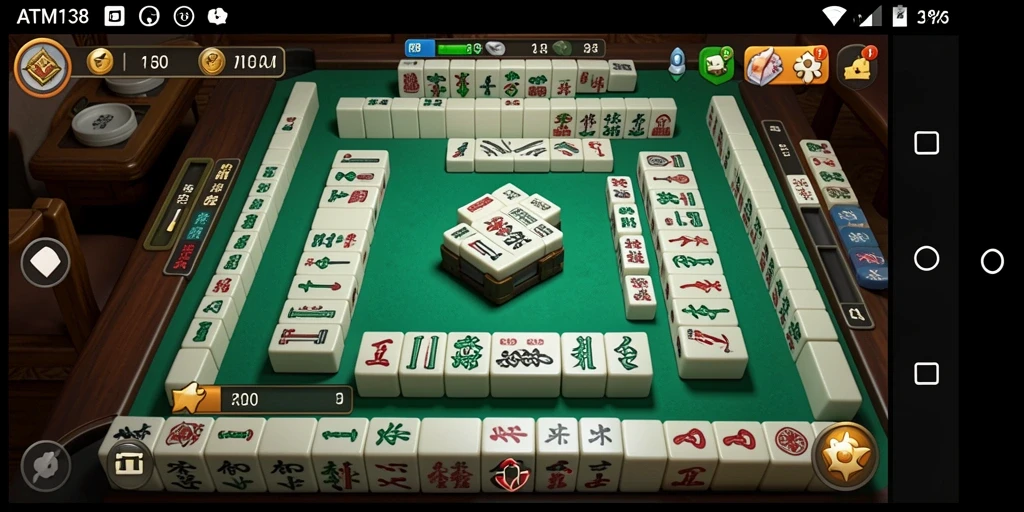 Tangkapan layar ATM138 menampilkan gameplay Mahjong yang menarik dan menantang.