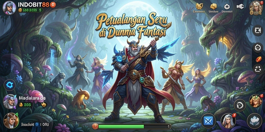 Gameplay petualangan seru di INDOBIT88 dengan grafik menakjubkan.