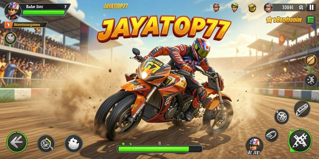 Gameplay Racing yang mendebarkan dengan mobil balap terbaik di lintasan.