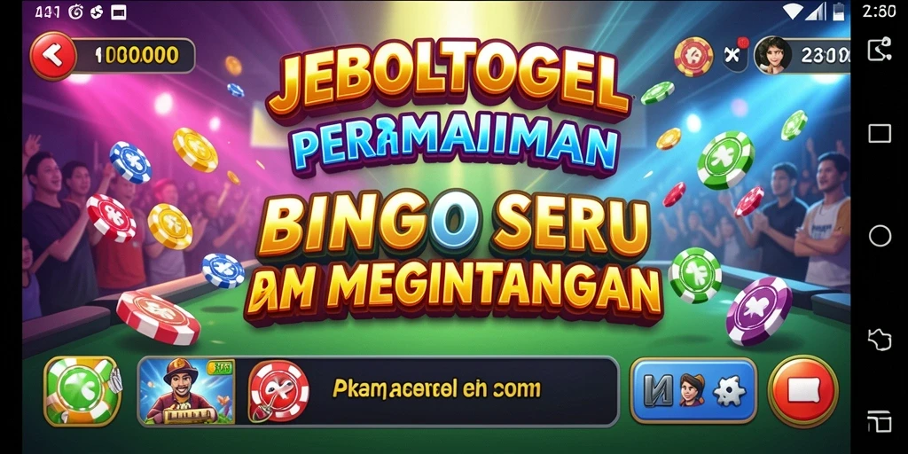 Tampilan gameplay seru dari JEBOLTOGEL dengan fitur Bingo menarik.
