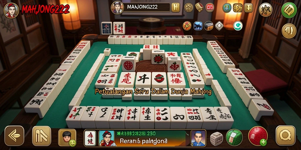 Tampilan menarik dari gameplay petualangan MAHJONG222 saat pemain menyelesaikan level.