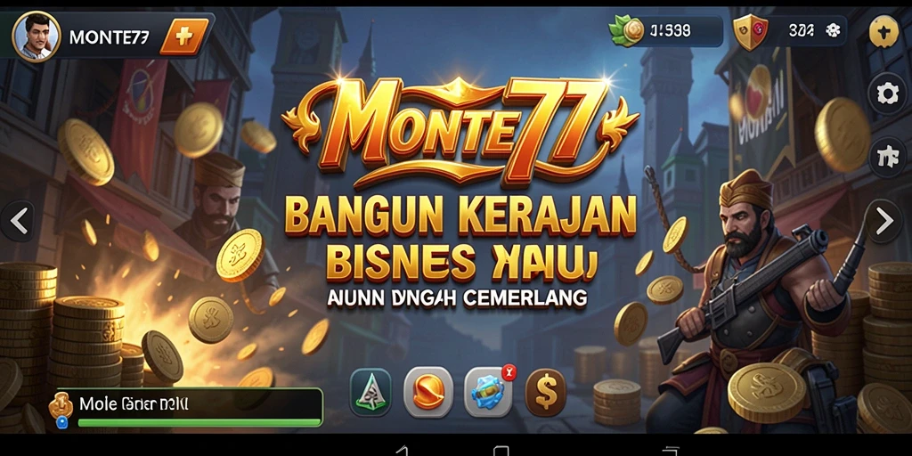 Tampilan gameplay MONTE77 yang seru dan menarik.