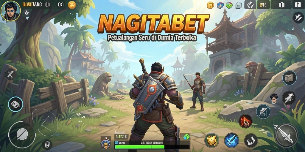 Screenshot NAGITABET menampilkan pemain menjelajahi dunia terbuka.