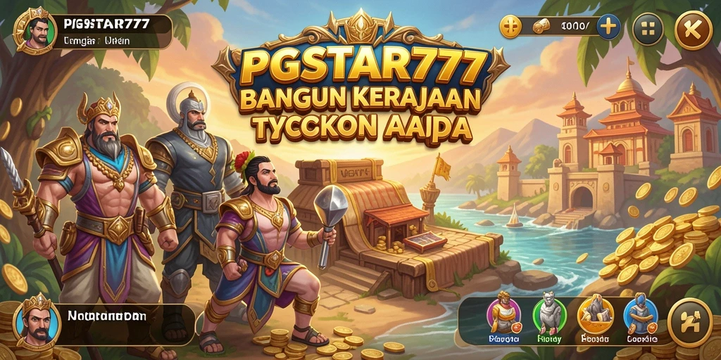 Screenshot PGSTAR777 menampilkan gameplay seru dalam membangun bisnis Tycoon.
