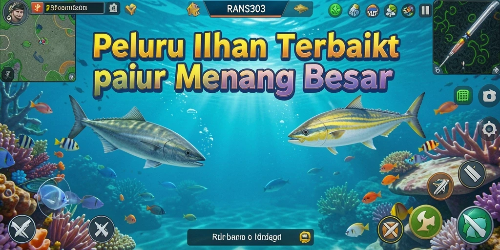 Menampilkan gameplay menembak ikan yang seru dan mengasyikkan.