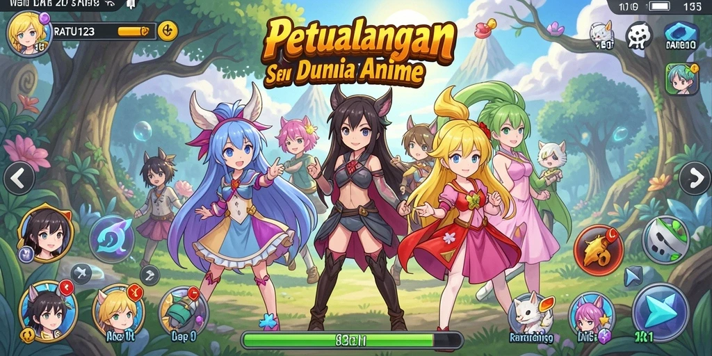 Gameplay seru dan menegangkan dalam dunia Anime.