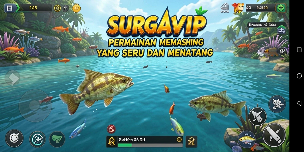 Tangkapan ikan beragam dalam gameplay SURGAVIP yang seru.