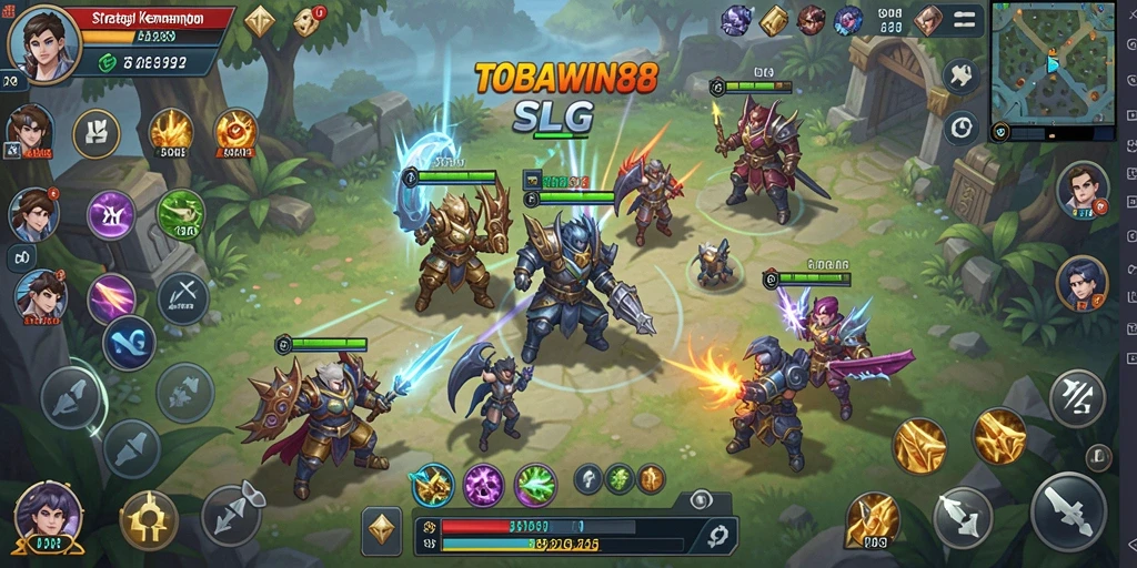 Tangkapan layar gameplay SLG TOBAWIN88 yang memukau.