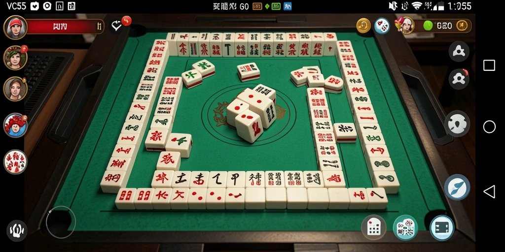 Screenshot utama VC55 menampilkan gameplay Mahjong yang seru dan interaktif.