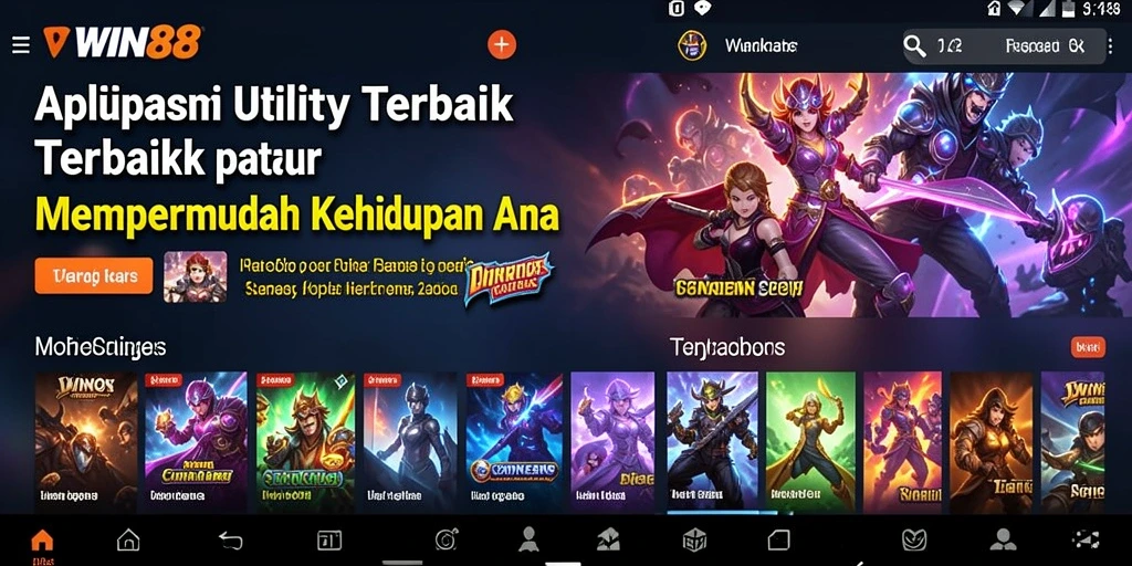 Tampilan antarmuka WIN88 yang bersih dan mudah dinavigasi.
