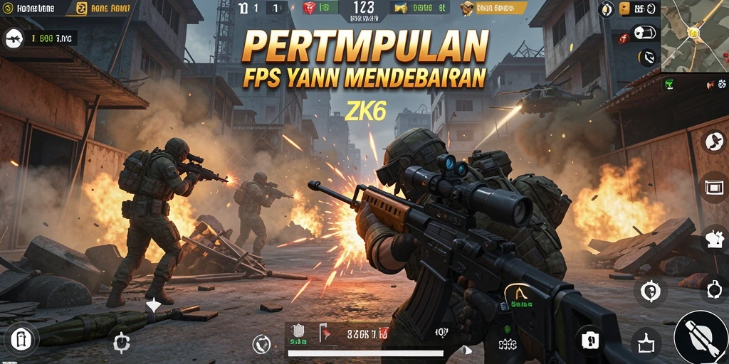 Tampilan gameplay ZK6 yang intens dan penuh aksi.